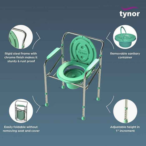 TYNOR COMMODE CHAIR