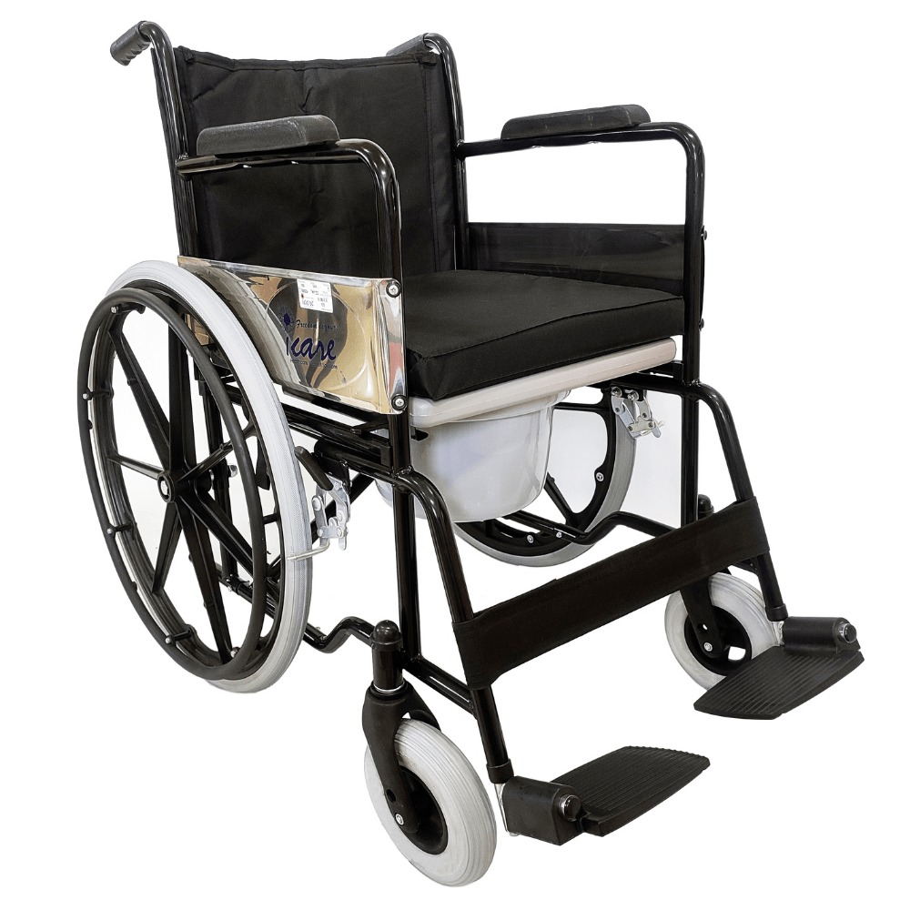 iCare 109 Folding Commode Wheel chair - Surgismart