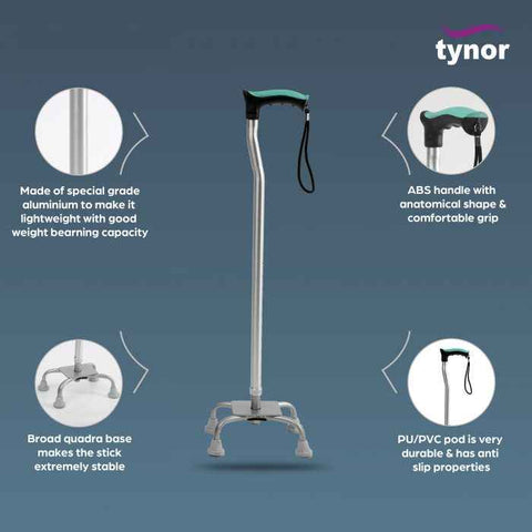 TYNOR L-12 WALKING STICK QUADRIPOD