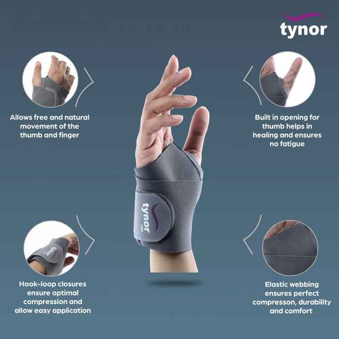 TYNOR E-06 WRIST BRACE WITH THUMB