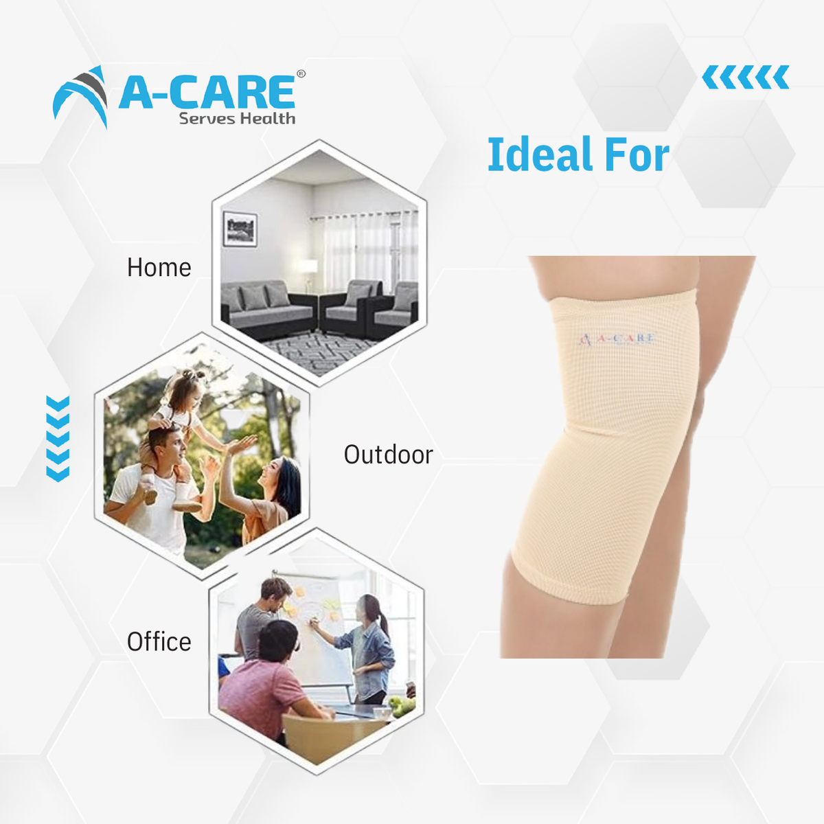Acare Knee Cap Soft (4-Way) - Surgismart