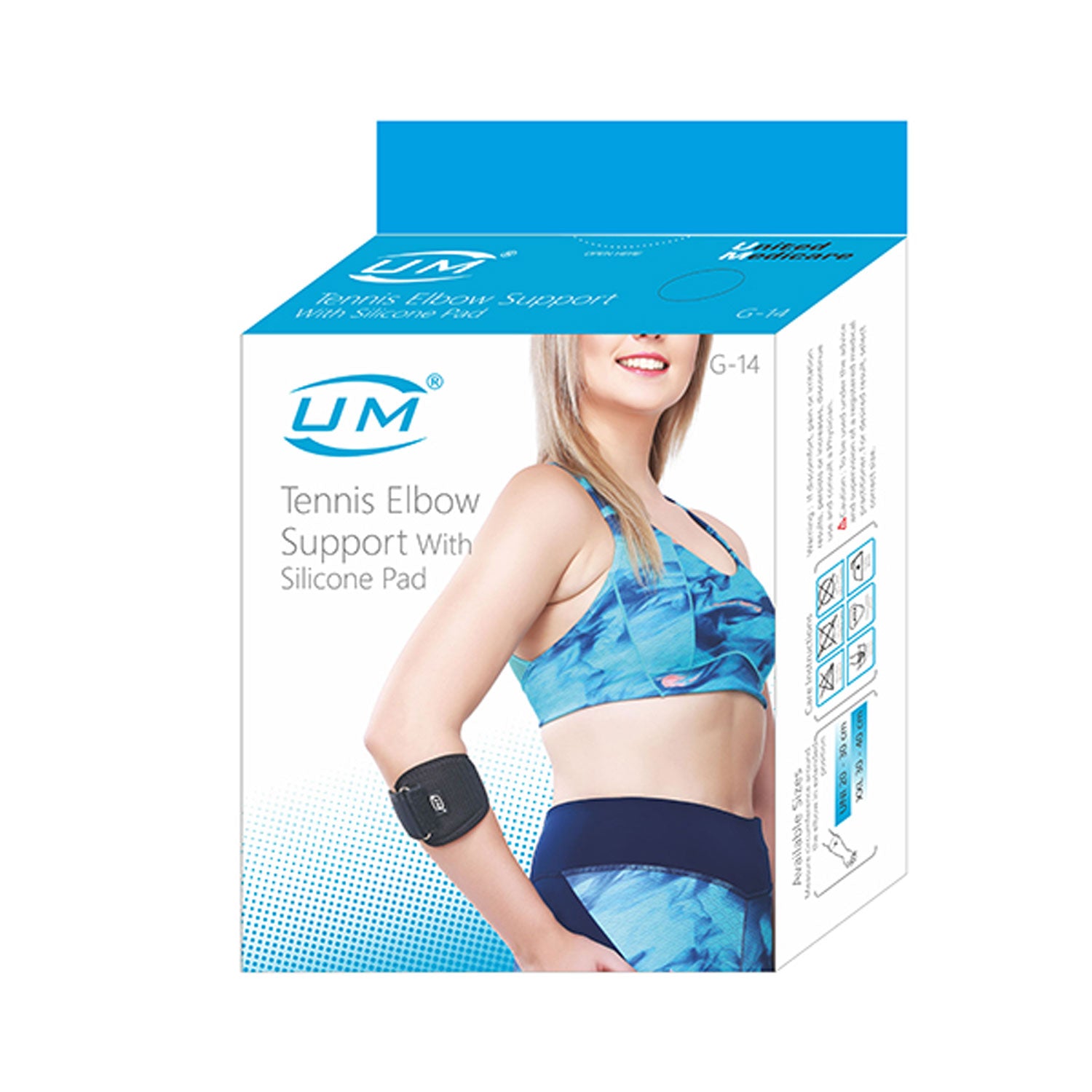 United Medicare Tenni Elbow Support With Silicone Pad (G-14) - Surgismart