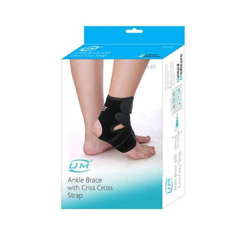 United Medicare Ankle Support with Strap Neoprene (D-02)