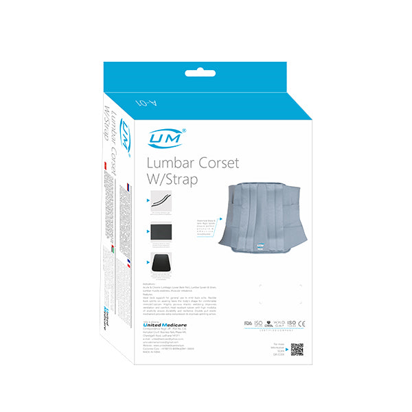 United Medicare Lumbar Corset with Strap (A-01) - Surgismart